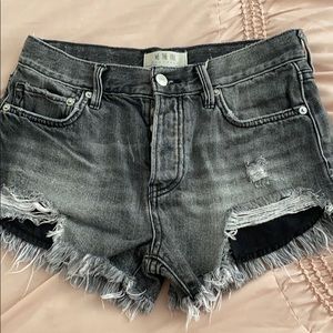 Free people jean shorts